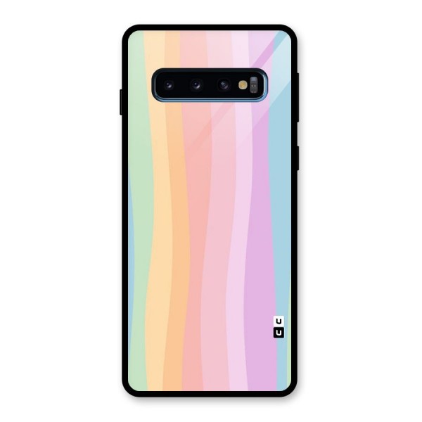 Pastel Curves Glass Back Case for Galaxy S10