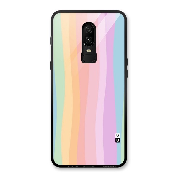 Pastel Curves Glass Back Case for OnePlus 6