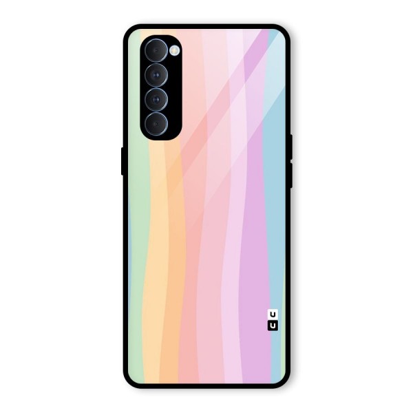 Pastel Curves Glass Back Case for Oppo Reno4 Pro