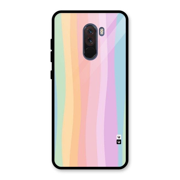 Pastel Curves Glass Back Case for Poco F1