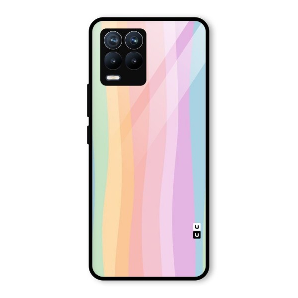 Pastel Curves Glass Back Case for Realme 8