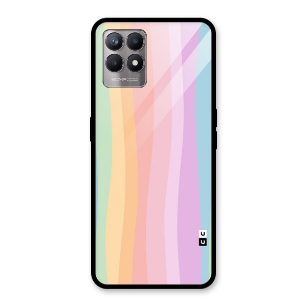 Pastel Curves Glass Back Case for Realme 8i