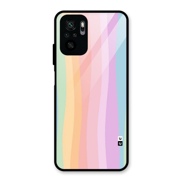 Pastel Curves Glass Back Case for Redmi Note 10