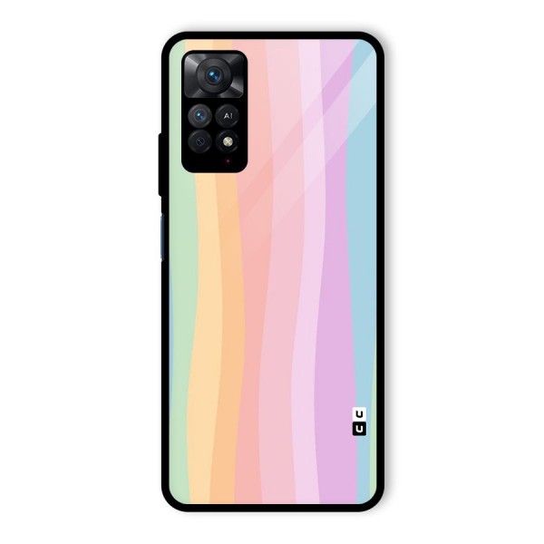 Pastel Curves Glass Back Case for Redmi Note 11 Pro