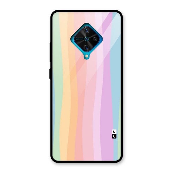 Pastel Curves Glass Back Case for Vivo S1 Pro