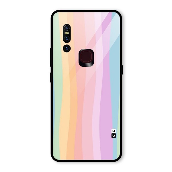 Pastel Curves Glass Back Case for Vivo V15