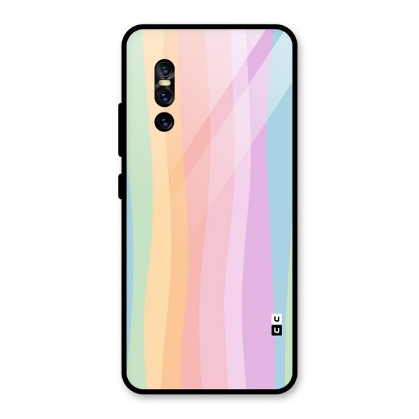 Pastel Curves Glass Back Case for Vivo V15 Pro