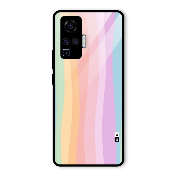 Pastel Curves Glass Back Case for Vivo X50 Pro