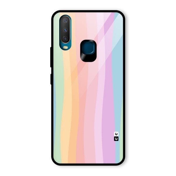 Pastel Curves Glass Back Case for Vivo Y12