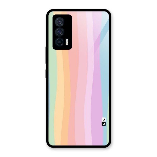 Pastel Curves Glass Back Case for Vivo iQOO 7 5G