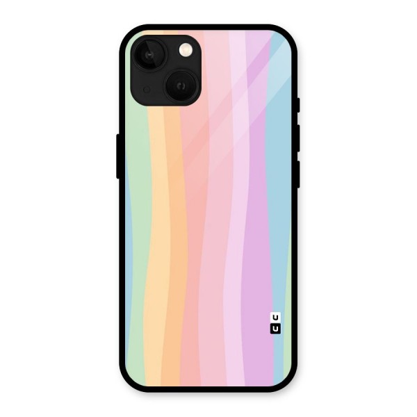 Pastel Curves Glass Back Case for iPhone 13