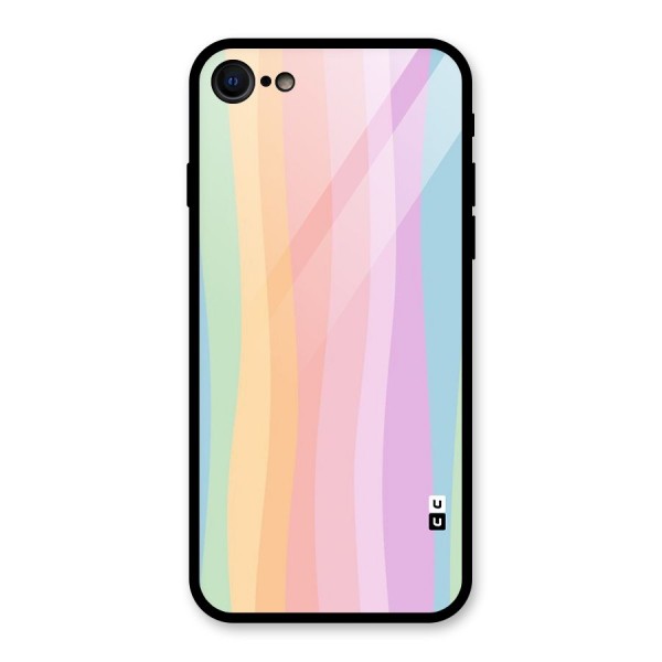 Pastel Curves Glass Back Case for iPhone SE 2020