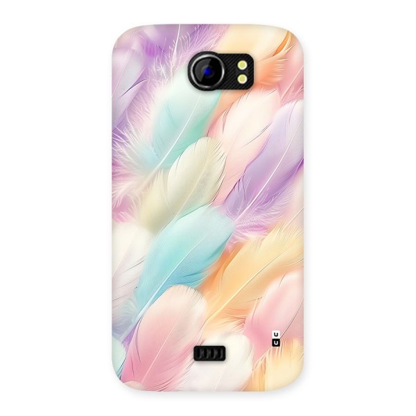 Pastel Feather Back Case for Canvas 2 A110