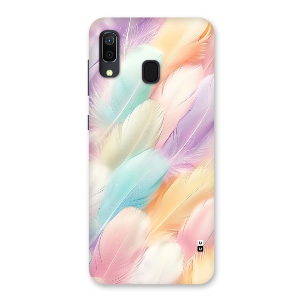 Pastel Feather Back Case for Galaxy A20