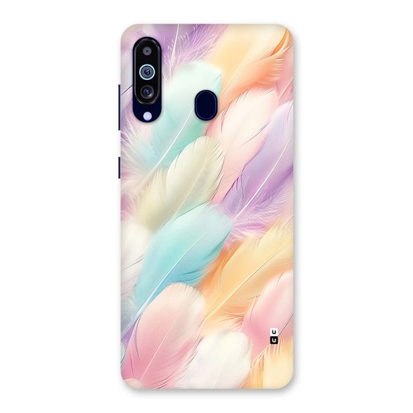 Pastel Feather Back Case for Galaxy A60