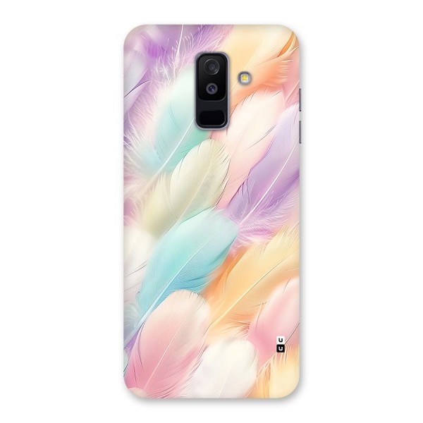 Pastel Feather Back Case for Galaxy A6 Plus