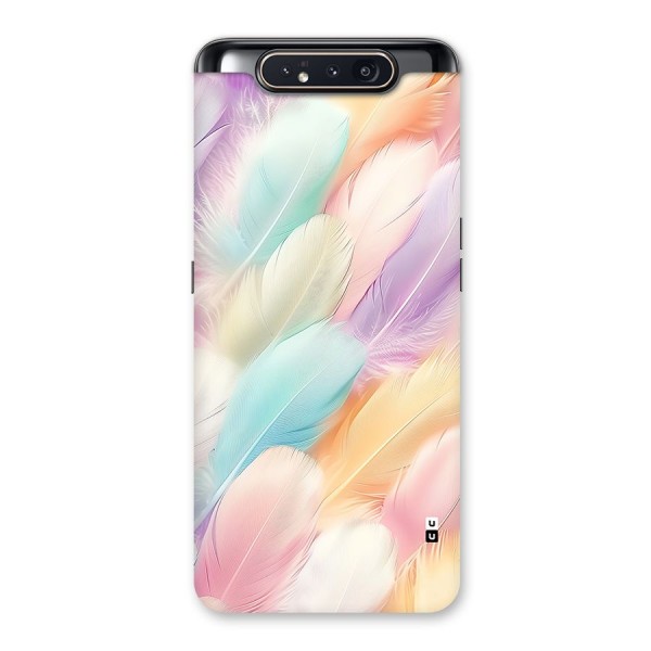 Pastel Feather Back Case for Galaxy A80