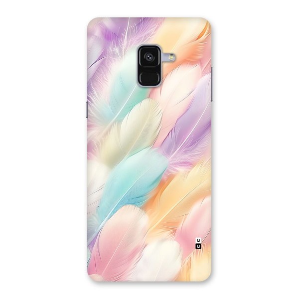 Pastel Feather Back Case for Galaxy A8 Plus