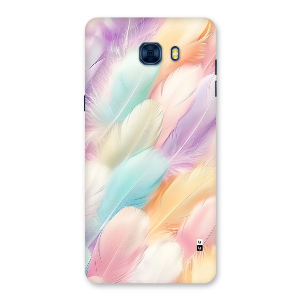 Pastel Feather Back Case for Galaxy C7 Pro