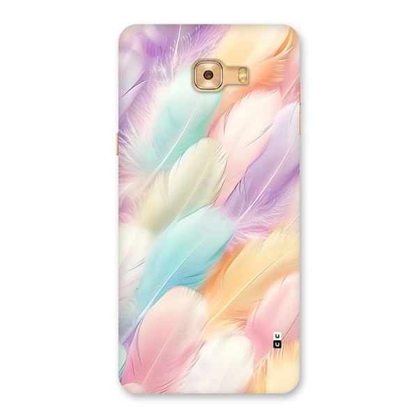 Pastel Feather Back Case for Galaxy C9 Pro