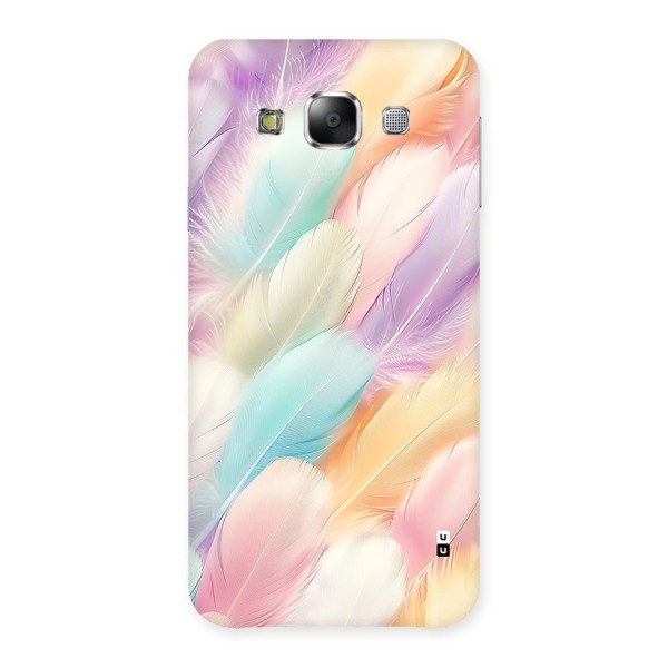 Pastel Feather Back Case for Galaxy E5