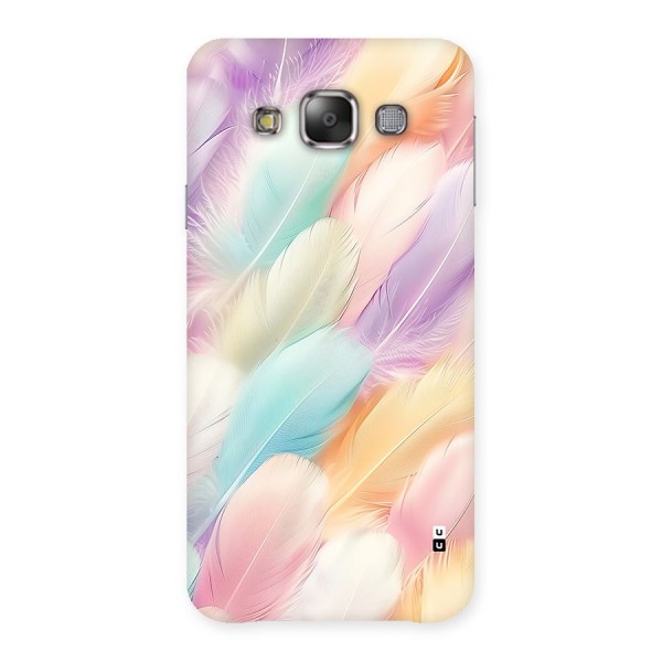 Pastel Feather Back Case for Galaxy E7