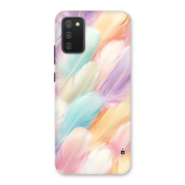 Pastel Feather Back Case for Galaxy F02s