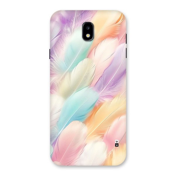 Pastel Feather Back Case for Galaxy J7 Pro