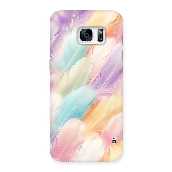 Pastel Feather Back Case for Galaxy S7 Edge