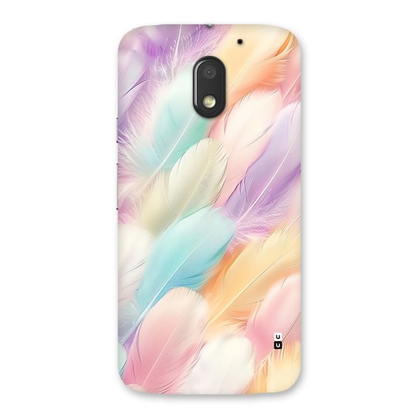 Pastel Feather Back Case for Moto E3 Power