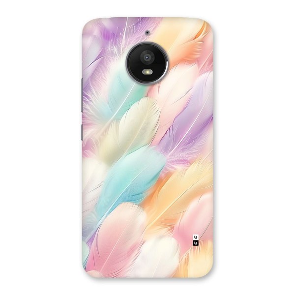 Pastel Feather Back Case for Moto E4 Plus