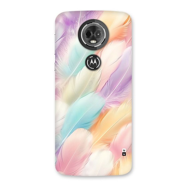 Pastel Feather Back Case for Moto E5 Plus