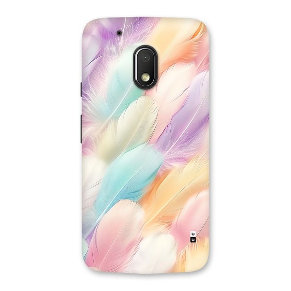 Pastel Feather Back Case for Moto G4 Play