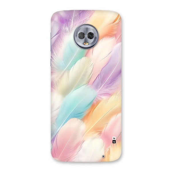 Pastel Feather Back Case for Moto G6 Plus