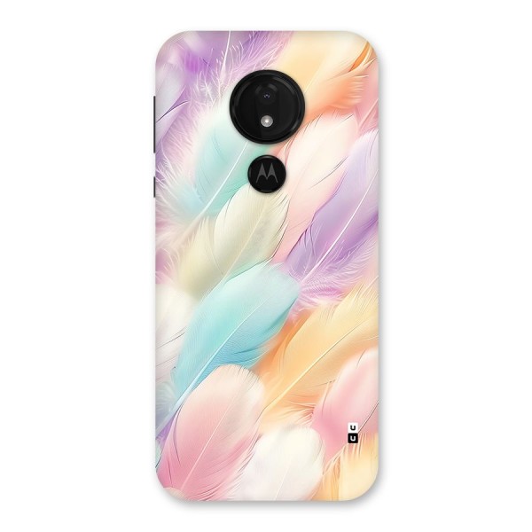 Pastel Feather Back Case for Moto G7 Power