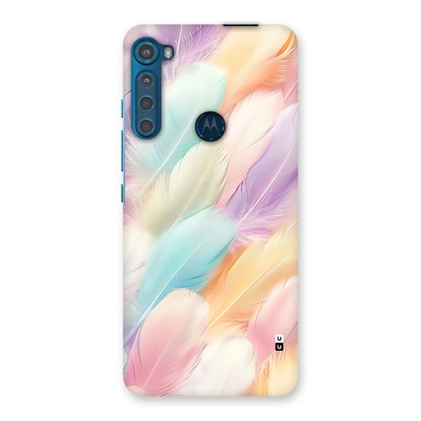 Pastel Feather Back Case for Motorola One Fusion Plus