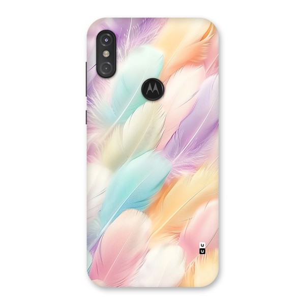 Pastel Feather Back Case for Motorola One Power