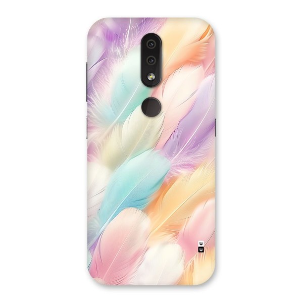 Pastel Feather Back Case for Nokia 4.2