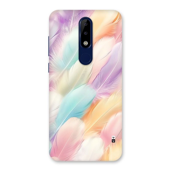 Pastel Feather Back Case for Nokia 5.1 Plus