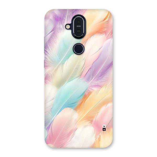 Pastel Feather Back Case for Nokia 8.1