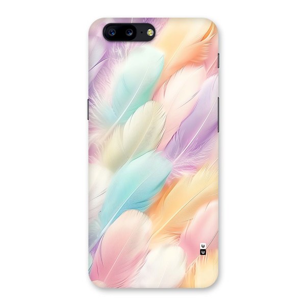 Pastel Feather Back Case for OnePlus 5