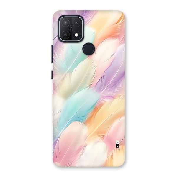 Pastel Feather Back Case for Oppo A15