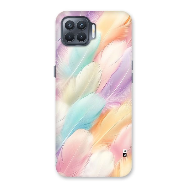 Pastel Feather Back Case for Oppo F17 Pro