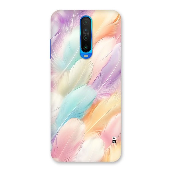 Pastel Feather Back Case for Poco X2