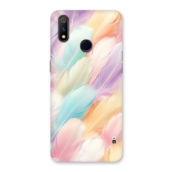 Pastel Feather Back Case for Realme 3 Pro