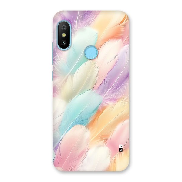 Pastel Feather Back Case for Redmi 6 Pro