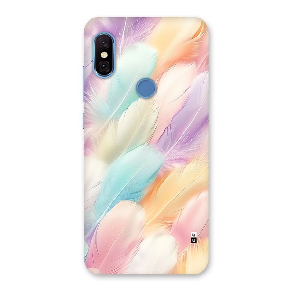 Pastel Feather Back Case for Redmi Note 6 Pro