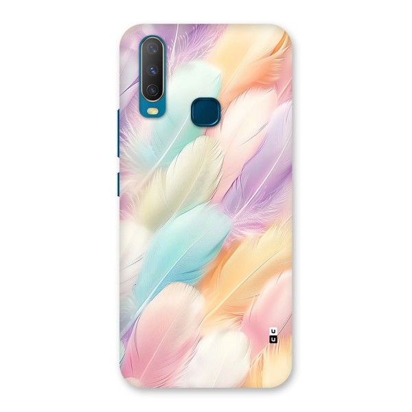 Pastel Feather Back Case for Vivo Y11