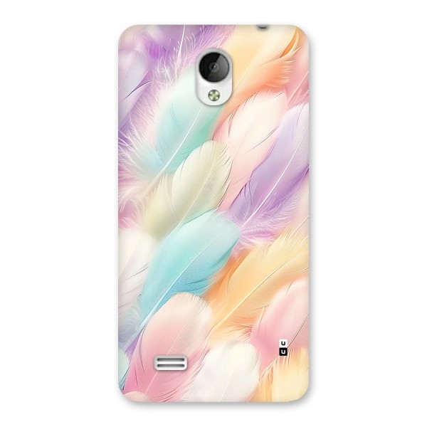 Pastel Feather Back Case for Vivo Y21