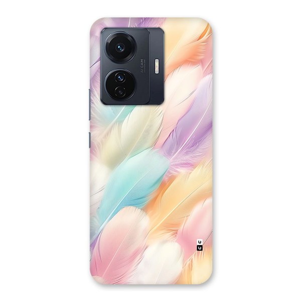 Pastel Feather Back Case for Vivo iQOO Z6 Pro